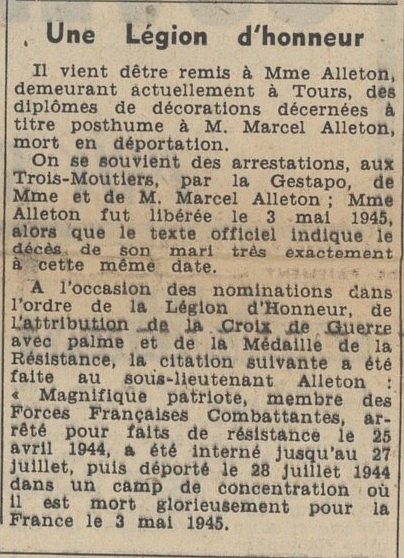 ALLETON Marcel NR du 11 avril 1957