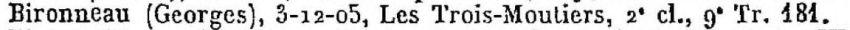 BIRONNEAU Georges Liste 69 Prisonniers francais 29 Janvier 1941