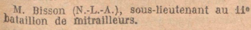 BISSON N L A Lt JO 1926 10 02