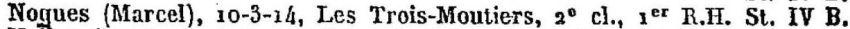 NOGUES Marcel Liste prisonniers N69 Paris 29 Janvier 1941